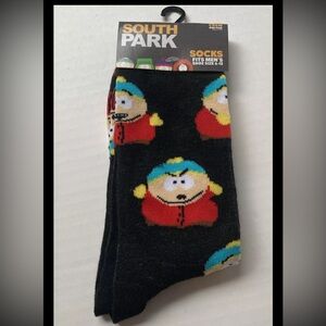 South Park CARTMAN Mens Crew Socks Novelty Shoe Size 6-12